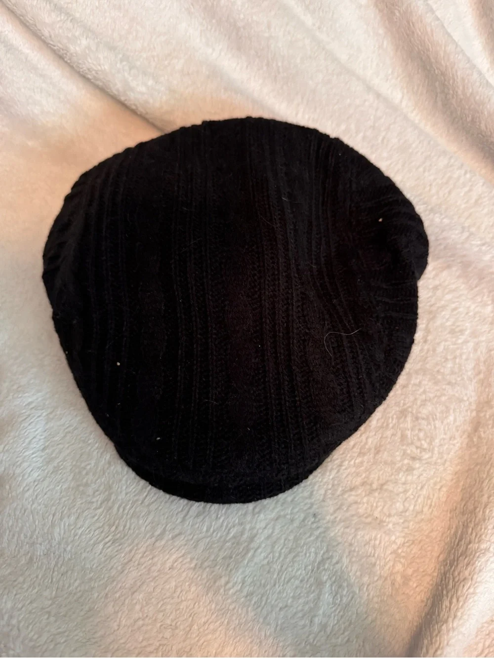 Lids Black Knit Newsboy Cap